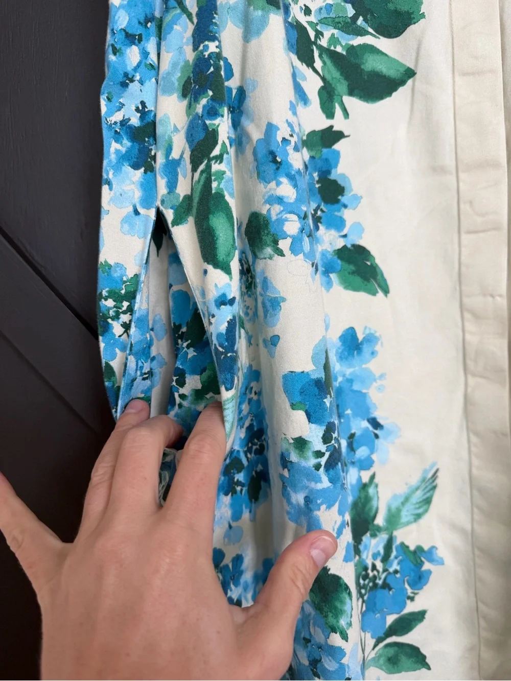 Tuckernuck Water’s Edge Hydrangea Sleeveless Charlie Dress, Size Large